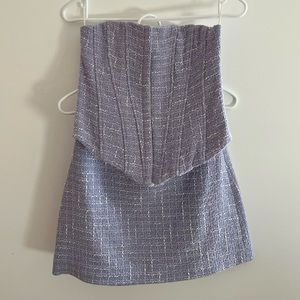 New Zara Tweed Corset + Skirt Set | NWT